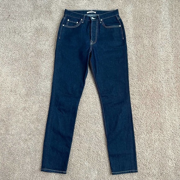 Grlfrnd Karolina Hello Again Button Fly High Rise Skinny Denim Jeans Women’s 26 - Picture 1 of 8